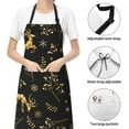 thumbnail image 5 of Bingfone Christmas Gold Deers1 Apron Gifts For Men, Women Professional Grade Chef Apron For Kitchen,Bbq & Grill, 5 of 8