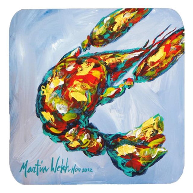 Carolines Treasures MW1032FC Crawfish Iced Crawfish Foam Coasters- Set Of 4