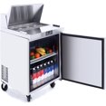 thumbnail image 2 of Sandwich Prep Table Refrigerator,ATOSA MSF8305 1-Door Stainless Steel Salad Prep Table-Refigerator For Restaurant Kitchen 7.9 Cu.Ft. 27.5W34D46.6H inch 3338, 2 of 9