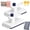 White 2pcs, variant on No-Touch Snap Grip Mini Mop, 2026 Upgraded Zero Touch Tabletop Mop, Click Mops to Use with Any Cloth (Includes 10 Washable Pads), for Kitchen Bathroom Floor