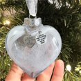 thumbnail image 3 of Outfmvch Party Plates Christmas Decorations 1PC Heart Shape A Piece Of My Heart Is In Heave Memorial Ornament Christmas Ornaments Room Decor B, 3 of 8