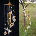 thumbnail image 3 of SPRING PARK Hanging Guardian Angel Wings Wind Chime Tube Bells Home Pendant Charm Gift Decor, 3 of 7