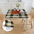 thumbnail image 2 of WYYP Plaid Pattern Leaf Square Fitted Table Cloths 100% Polyester Fiber 40*40, 2 of 8