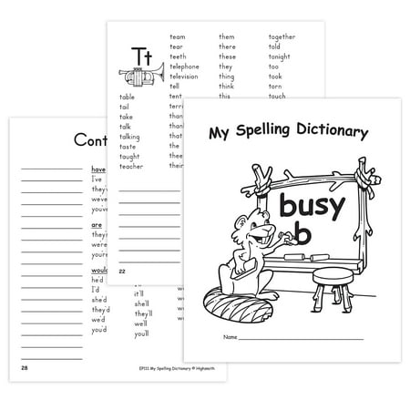 UPC: 0765515001118 | Evan-Moor Edupress My Own Books My Spelling Dictionary 10 Books/Bundle (EP-111)