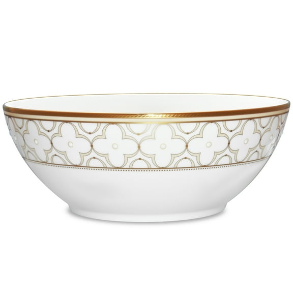 Noritake Trefolio Gold Large Round Vegetable Serving Bowl