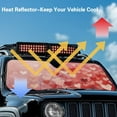 thumbnail image 5 of Uorisanigo Windshield Sun Shade for Jeep Wrangler JL JLU 2018-2025, Red Heart Print Front Window Sunshade for Jeep Gladiator 2020-2025, Front Window Sun Visor Blocks for UV and Heat, 1pc, 5 of 7