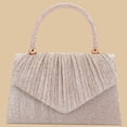 thumbnail image 4 of JVBTVB Women's Evening Bag Clutch Purse Sequin Embellished Pleated Shimmer Mini Handbag for Wedding Banquet Party, 4 of 9