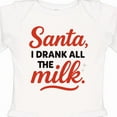 thumbnail image 4 of Inktastic Santa I Drank All the Milk Funny Christmas Boys or Girls Long Sleeve Baby Bodysuit, 4 of 5