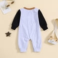 thumbnail image 4 of Karoyedx Fall Baby Clothes Infant Newborn Baby boy Girl Outfit Pumpkin Embroidery Long Sleeve Romper Jumpsuit Black Size,18-24 Months, 4 of 5