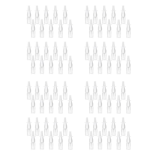 Botella de Nasal de 80 Piezas, Botella de de Nariz VacíA PequeñA Transparente de 10 Ml, Pulverizadores de Niebla Fina Reutilizables para Viajes