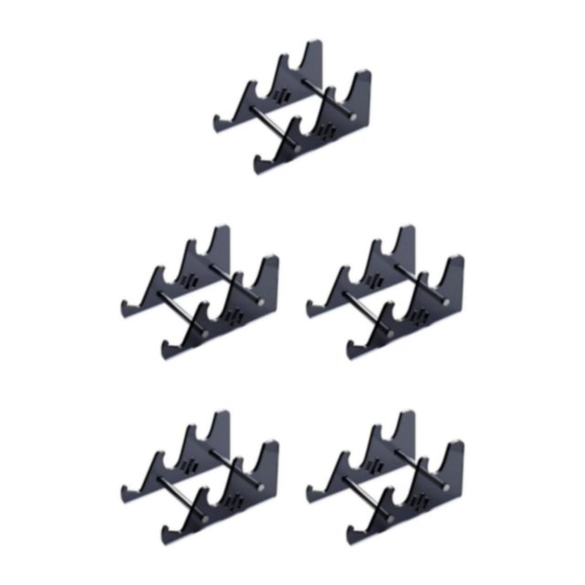 relayinert Support d'Affichage Premium pour Clavier Support de Rangement pour Clavier Taille Adaptée Noir 5ensemble
