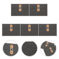 thumbnail image 1 of OULII 5Pcs Vintage Paper Pockets Kraft Paper Envelopes for Office Document Storage Black, 1 of 7