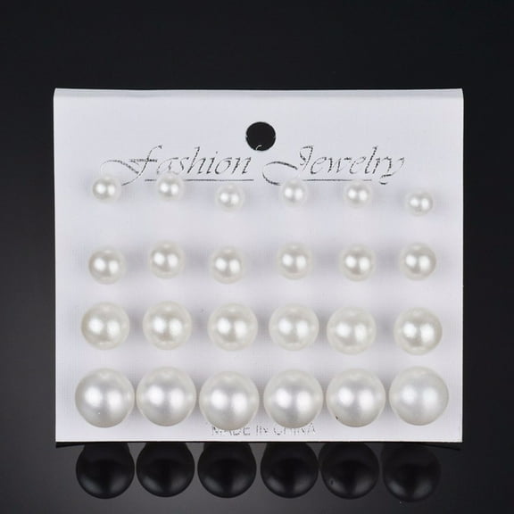 Imitation Zircon Diamond Earrings Pack 12 Pairs for Fashion Enthusiasts