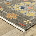 thumbnail image 3 of Oriental Weavers Lucca Wool Blend Area Rug - 8111K - 6'7" x 9'6" - in Grey/ Multi - Vintage Inspired, Wool Blend, Dining, Living Room Rug, 3 of 3