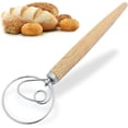 thumbnail image 1 of Batidor de masa - Herramientas para hacer pan - Mezclador de masa de pan manual - Batidor de masa de pan para pastelería, 1 of 1