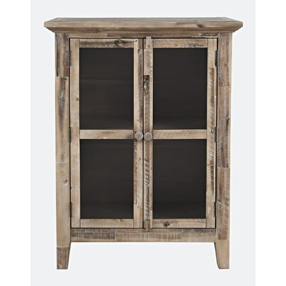Jofran Rustic Shores 32" Coastal Distressed Acacia Two-Door Accent Cabinet