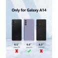 thumbnail image 6 of 【3 in 1 for Samsung Galaxy A14 5G case, with 2 Pack Screen Protector, Camera Protection，Liquid Silicone Slim Shockproof Protective Phone Case 6.6 inch [Microfiber Lining] (Lavender Grey)…, 6 of 12