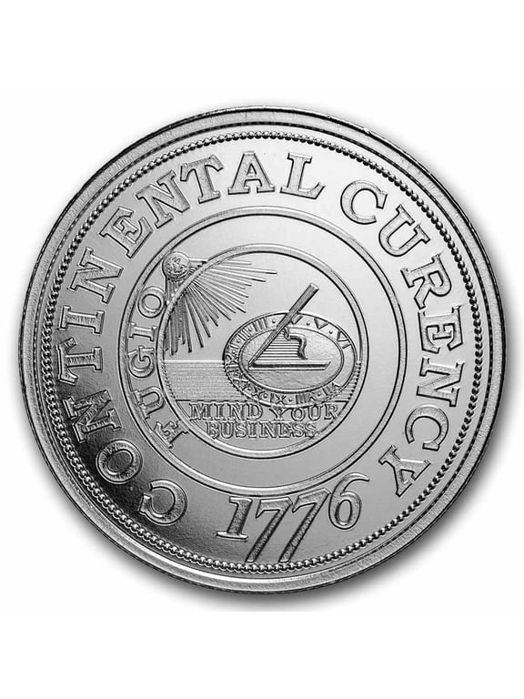 1 oz Silver Round - 1776 Continental Currency Dollar Coin
