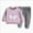C-285-Purple, variant on NIEWTR Toddler Baby Girl Clothes Contrast Color Long Sleeve Sweatshirt Tops and Casual Pants Fall Clothing Set Homewear Fall Winter Outfit Pajamas & Dailywear Set（Yellow，3-4 Years）