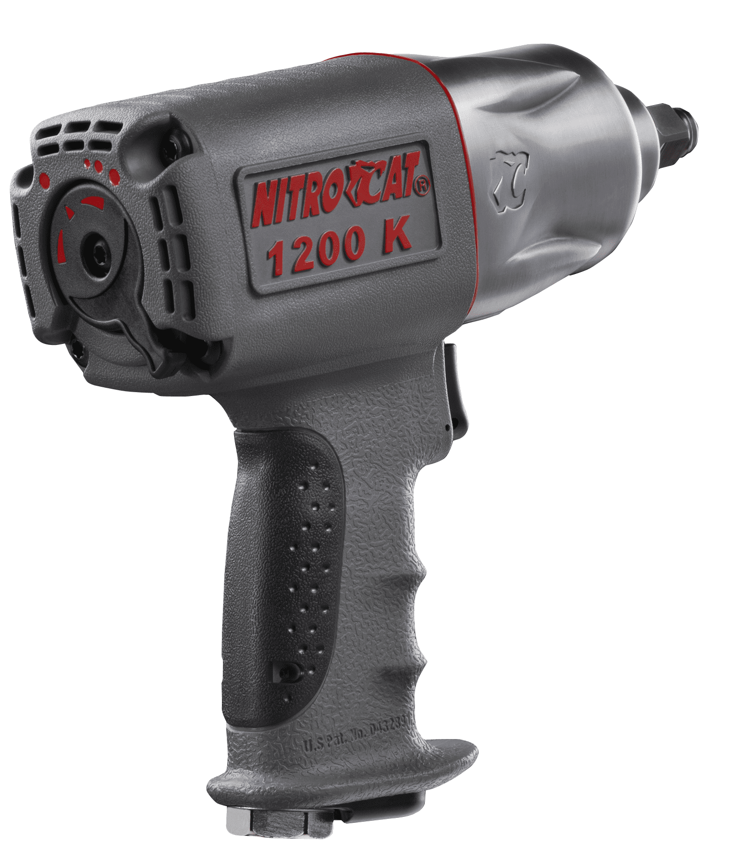 NITROCAT 1200-K 1/2-Inch Kevlar Composite Air Impact Wrench with Twin Clutch Mechanism