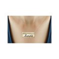 thumbnail image 3 of What's Your Sign? Gold over Silver Scorpio Engraved Zodiac Nameplate Necklace, 3 of 4