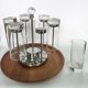 thumbnail image 3 of Soporte giratorio para taza, taza, soporte de vidrio, acero inoxidable, 6 tazas, soporte para estante de secado Sincero Hogar, 3 of 4