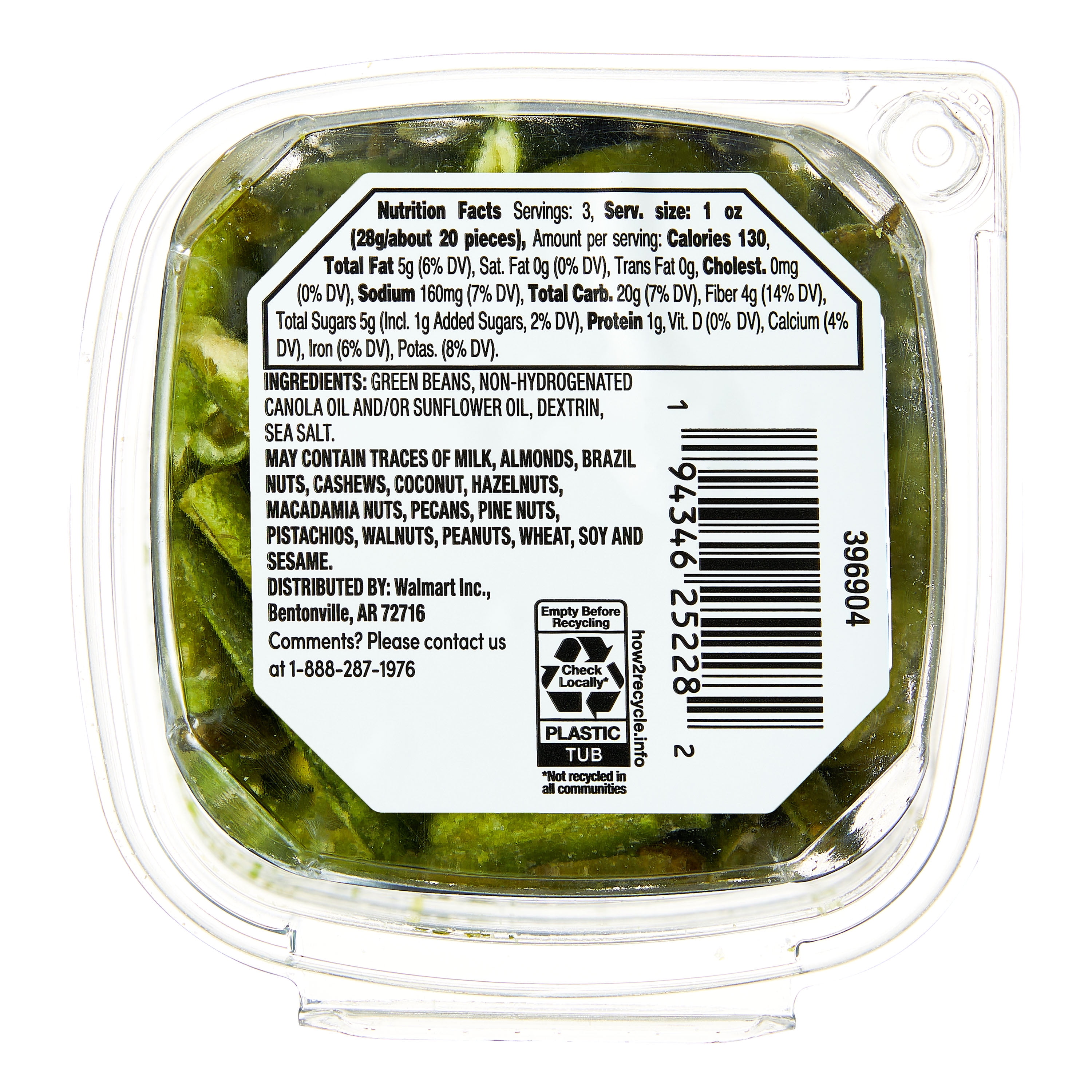 bettergoods Green Bean Chips, 3 oz Pouch
