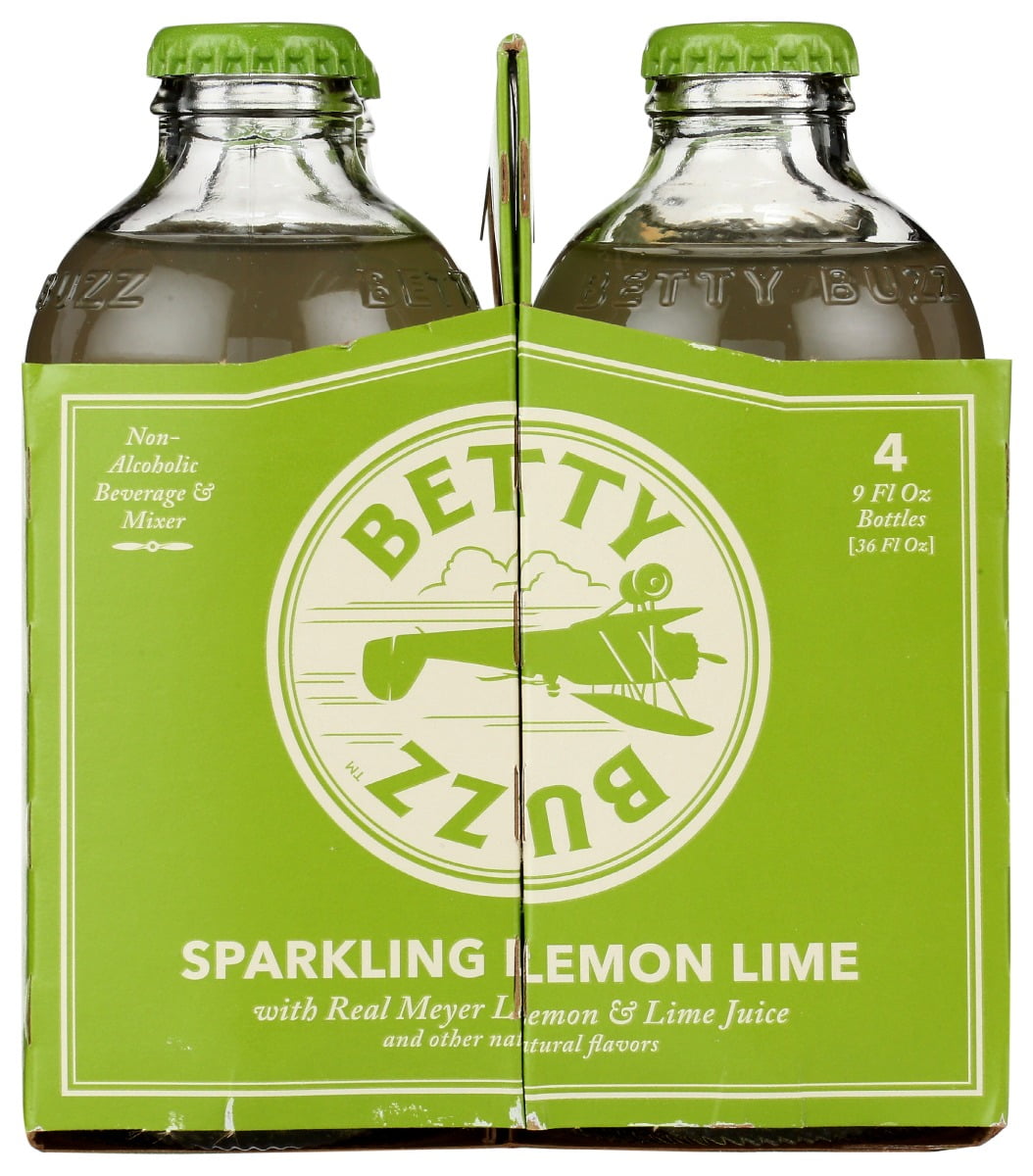 Betty Buzz Non-Alcoholic Sparkling Lemon Lime Cocktail Mixer