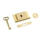 thumbnail image 3 of Juego de cerradura de gabinete con llave, cerradura de puerta de gabinete de latón, herrajes para muebles de decoración del hogar, cerradura de cajón Bloqueo 63 cm x 38 cm x 1 cm, 3 of 8