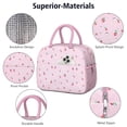 thumbnail image 4 of Lunch Bag Lunch Box for Women Reusable Insulated Lunch Bags,Water-Resistant Freshly Picked Strawberries Cooler Lunch Tote Bag, Large Capacity for Work Travel Picnic, 4 of 6