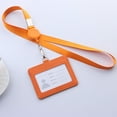 thumbnail image 5 of SagaSave PU Badge Lanyard ID Card Holder Retractable Buckle Portrait/Landscape 9 Color Choice, 5 of 6