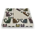 thumbnail image 3 of Creative Products Skeleton Cat Pattern 50 x 60 Coral Fleece Blanket, 3 of 3