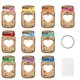 thumbnail image 2 of Juego de tarjetas regalo de San Valentín con muñeca mariposa de 5 cm - Tarjeta de felicitación con botella flotante y caja de papel - Material para fiestas de aula, 2 of 3
