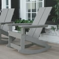 thumbnail image 2 of Flash Furniture Finn Poly Resin Rocking Adirondack Chair - Gray, 2 of 13