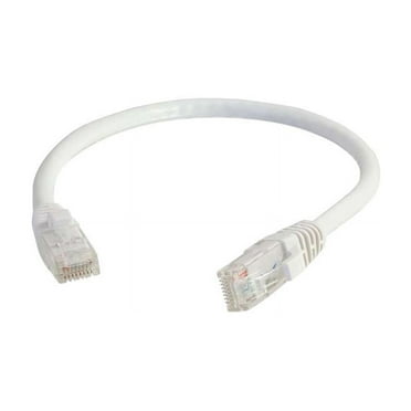 C2G 04034 Cat6 Cable - Snagless Unshielded Ethernet Network Patch Cable, White (2 Feet, 0.60 Meters)