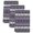 Purple, Gray, Black, variant on Purple Black Boho Kitchen Towels Set of 3, Vintage Tribal Striped Southwestern Absorbent Dish Towels for Kitchen, Microfiber Hand Towel, Quick Drying Tea Towel for Cleaning Decorative Dishcloths