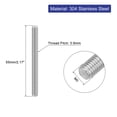thumbnail image 2 of Unique Bargains 8Pack M5 x 55mm 0.8mm Pitch 304 Stainless Steel Fully Threaded Rod Bar Studs, 2 of 6