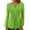 Green, variant on CFLVAEK Plus Size T Shirts for Women Casual Button Up Pleated Tunic Blouses Solid Color Long Sleeve T Shirts Summer Fall Vacation Tops Brown XXXL