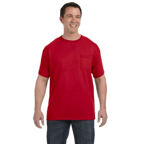 Hanes H5590 Men's 6.1 Oz. Tagless-TM Pocket T-Shirt