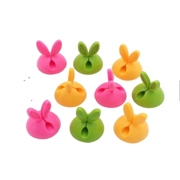 9 Pack Cable Reel Organizers, Desktop Charger Clips and Wire Holders for Cord Management, TIKA