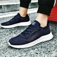 thumbnail image 4 of gvdentm Shoes for Men Men's Light Sneakers Tennis Running Slip-on Shoes Casual Walking Work Cross Training Shoes Dark Blue,10, 4 of 5