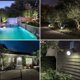 thumbnail image 5 of 2 Pack Solar LED Spotlight, 4 LED Waterproof Outdoor Garden Light, Cold White 6000K, for Christmas Tree, Fence, Patio, Party, 5 of 5