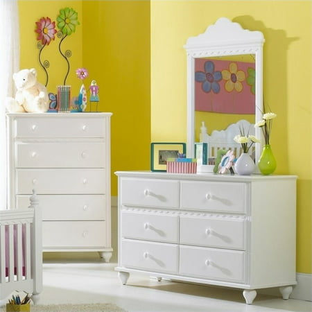 Rosebery Kids 6 Drawer Double Dresser And Mirror Set Walmart Com