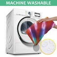 thumbnail image 6 of Colorful Rainbow Tie Dye Spiral Pattern Square Tablecloth,Waterproof Square Table Cover,Wipeable Spillproof Washable Table Cover for Home Kitchen Party Decor 42"X42"(107x107cm), 6 of 6