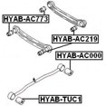 thumbnail image 2 of Febest REAR TRANSVERSE ROD BUSHING # HYAB-AC773 OEM 52773-25000, 2 of 2