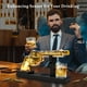 thumbnail image 3 of Set de decantadores Whiskey Gun LUXULISH para hombre con 2 vasos de chupito, 3 of 7