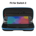 thumbnail image 2 of TSV Carrying Case Fit for Nintendo Switch 2 (2025), Portable Hard Shell Pouch Carry Cover Fit for Nintendo Switch 2 Accessories Holds 24 Game Card Slots, Blue Zipper, 2 of 7