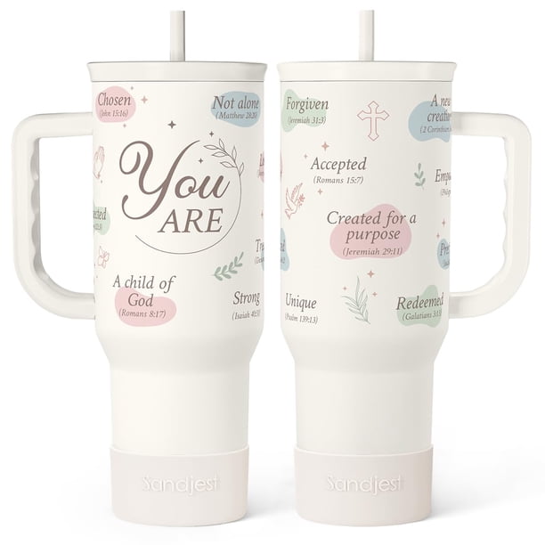 Vaso SANDJEST de 40 oz con mango aislante de acero inoxidable