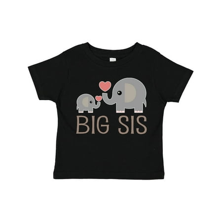 

Inktastic Big Sis Elephant Gift Toddler Toddler Girl T-Shirt