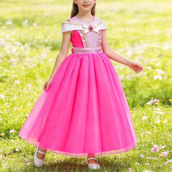 ATOGUTA Junior Dresses for Teen Girls Tulle Dress A Line Wedding Pageant Dresses Princess Birthday Party Ball Gown Size 3T-12. Pink